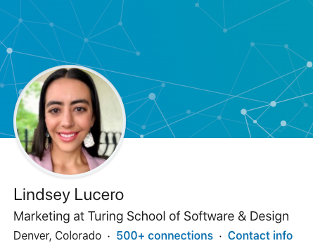 Screengrab of Linkedin Profile.