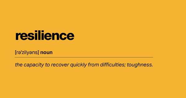 re·sil·ience /rəˈzilyəns/ noun the capacity to recover quickly from difficulties; toughness.